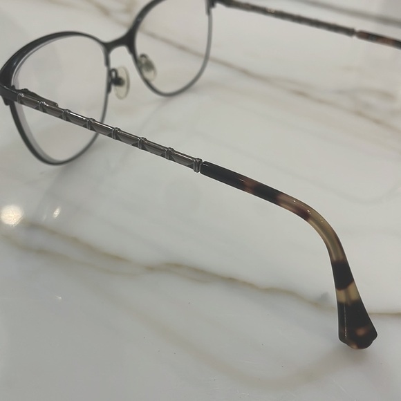 Balmain Glass Frames—BEAUTIFUL! Tortoise Shell & Silver—Made in France —Like New - Picture 5 of 12